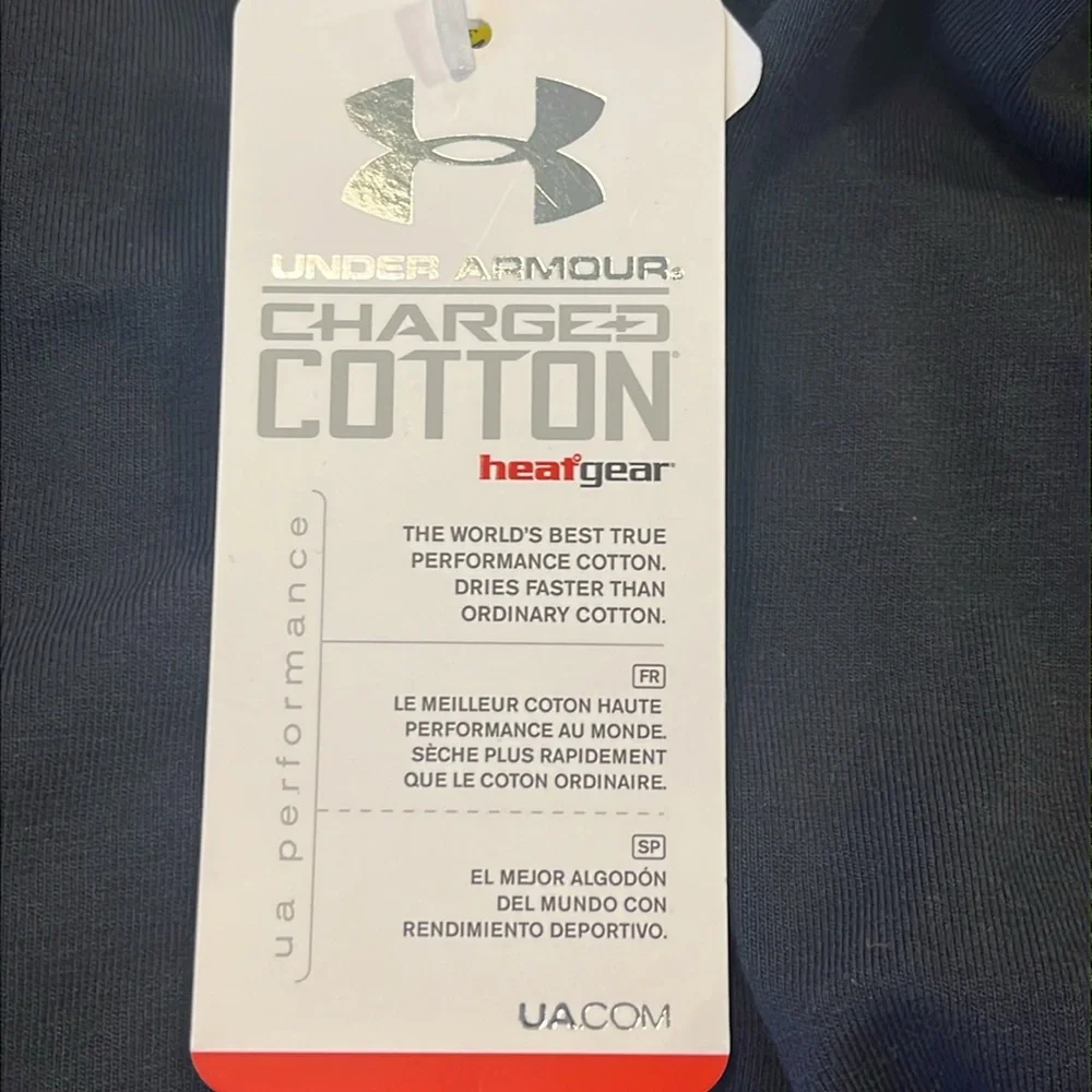 Under Armour Charged Cotton HeatGear Fitted Pants Black new Womens Size XL
